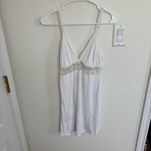 B.Tempt'd White Chemise Slip Large